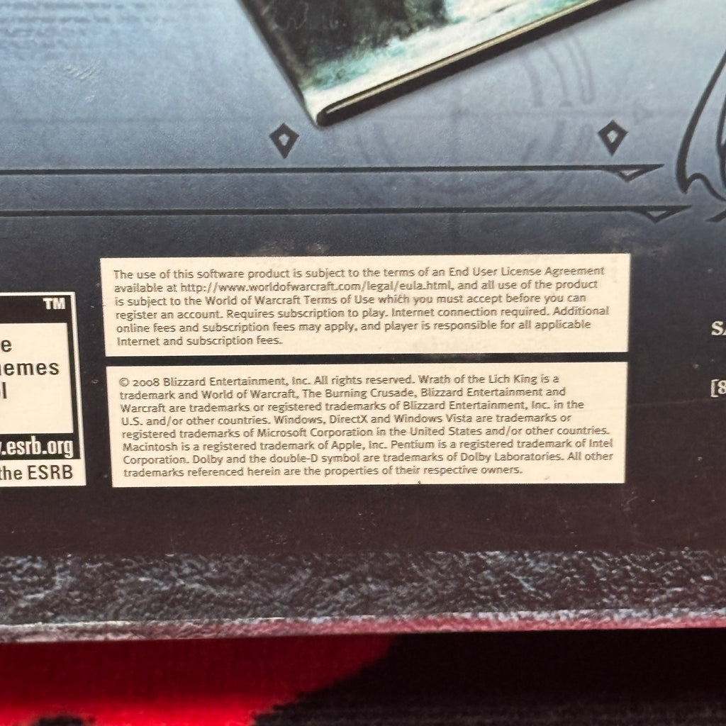 World of Warcraft: Wrath of the Lich King Collector's Edition - PC - New/Sealed