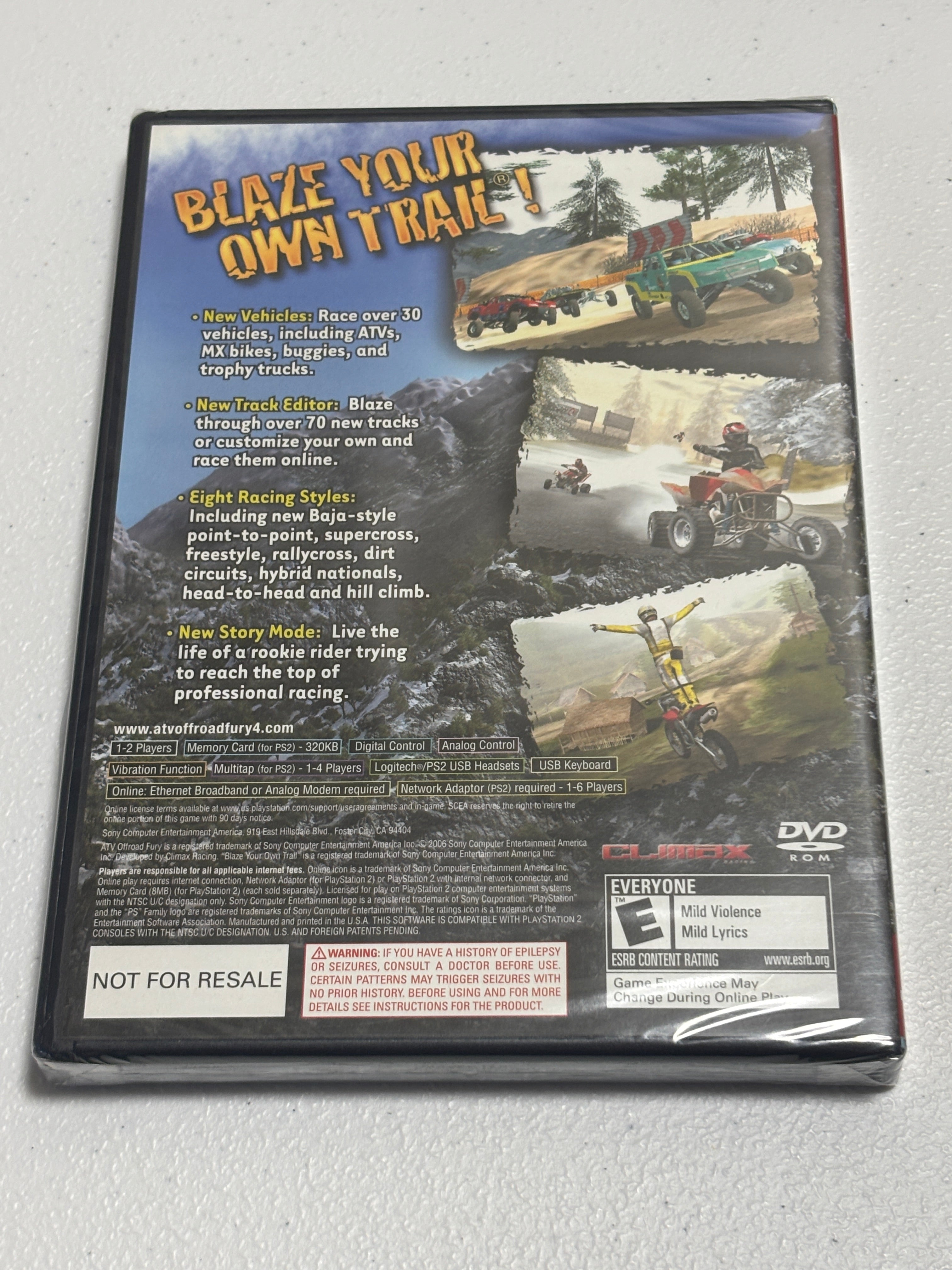 Sony PS2 Game - ATV Offroad Fury 4 - Physical Copy - New