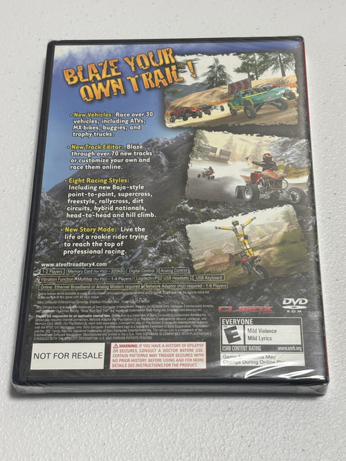 Sony PS2 Game - ATV Offroad Fury 4 - Physical Copy - New