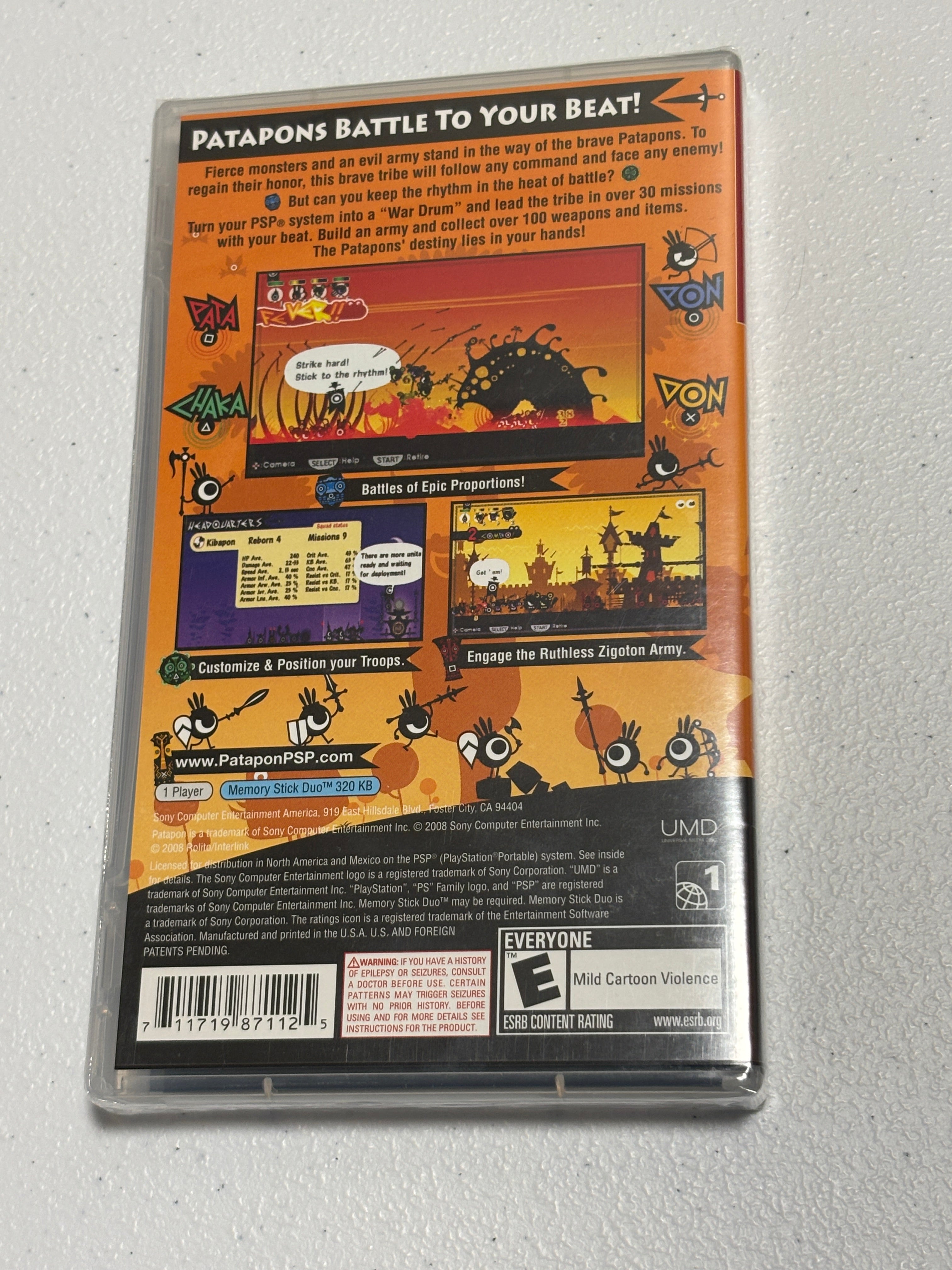 Sony PSP Game - Patapon Greatest Hits - Physical Copy - New