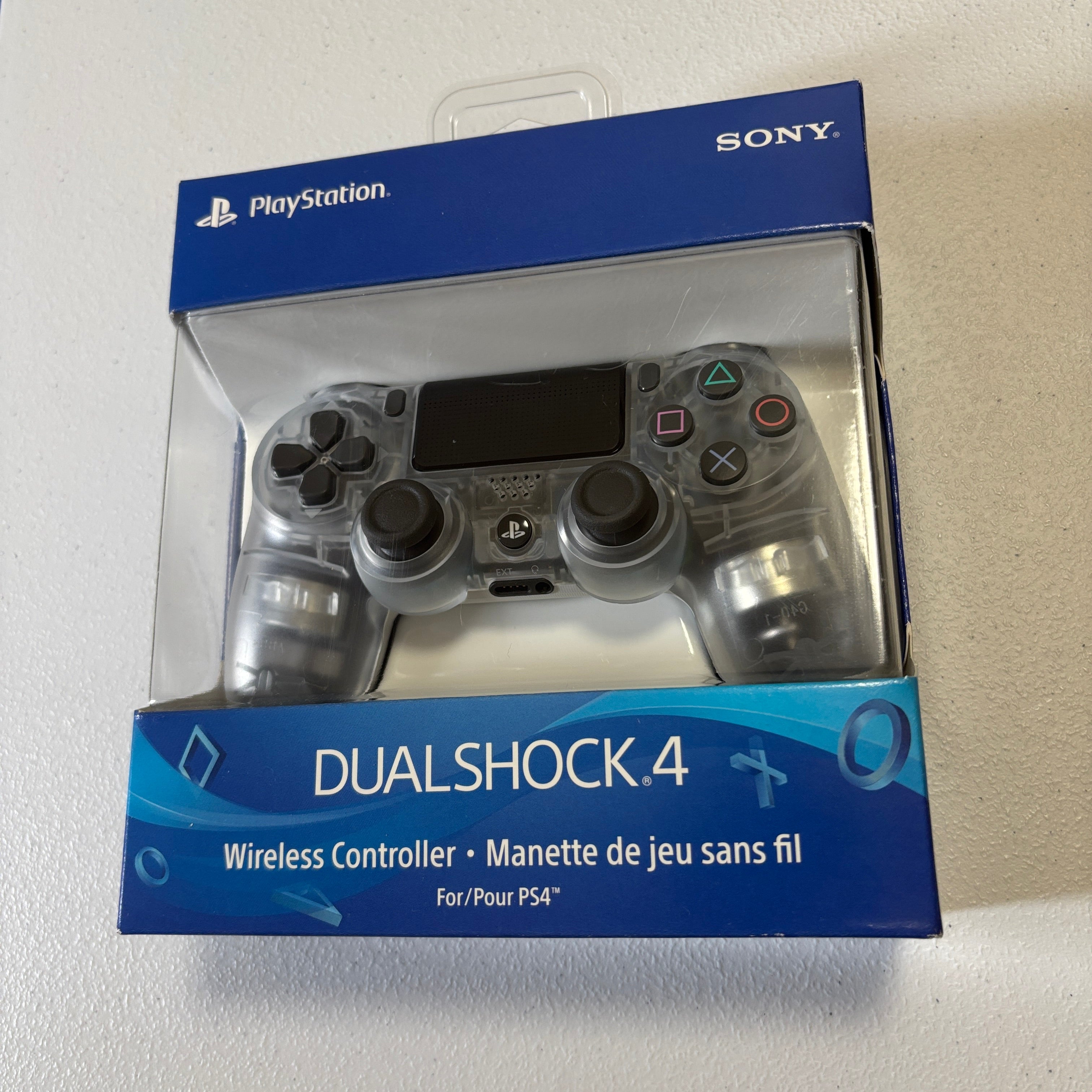 Sony DualShock 4 OEM Controller - Crystal - New