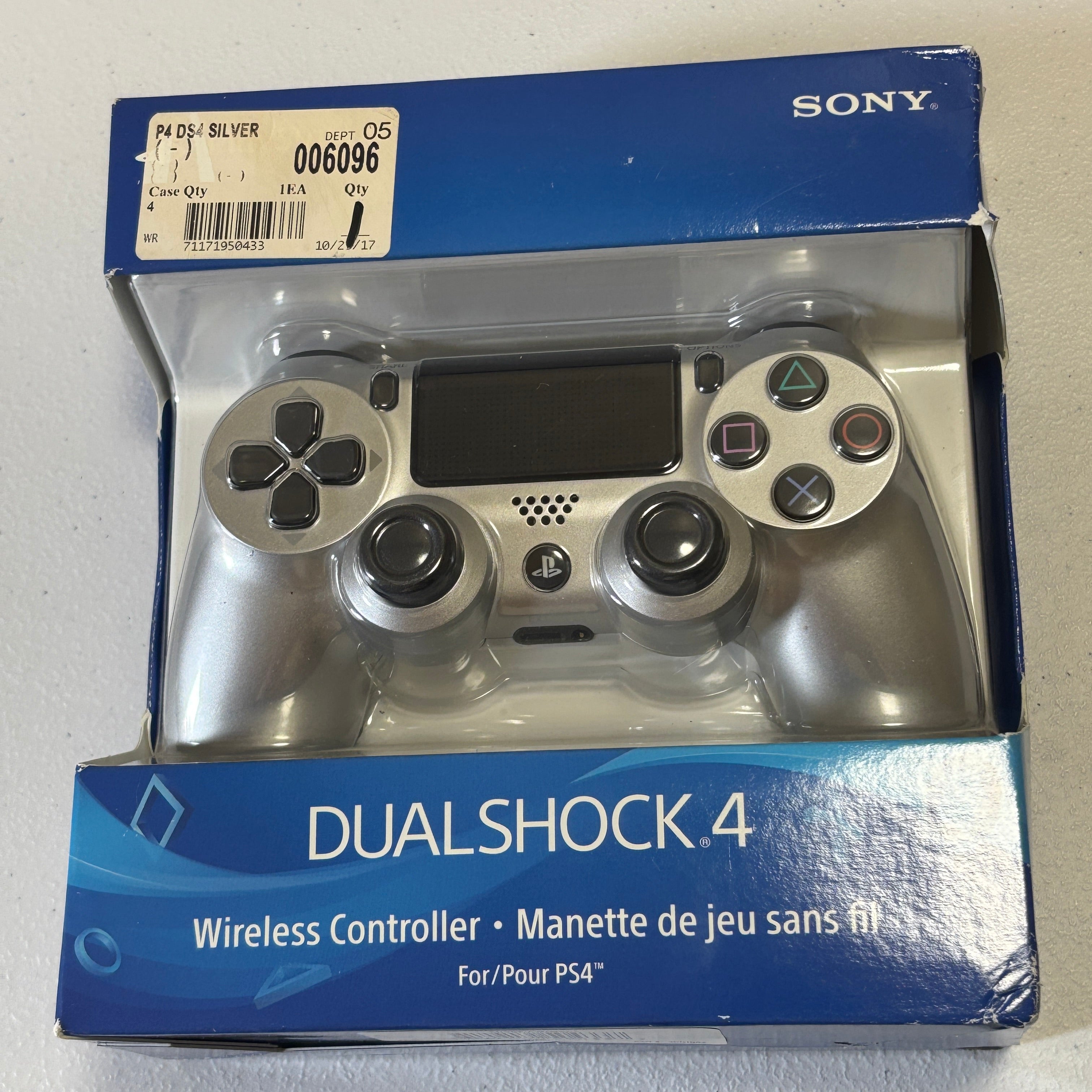Sony DualShock 4 OEM Controller - Silver - New