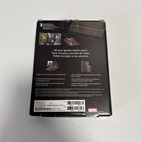 Seagate Gaming Sony PlayStation Avengers Game Drive Limited Edition 2TB