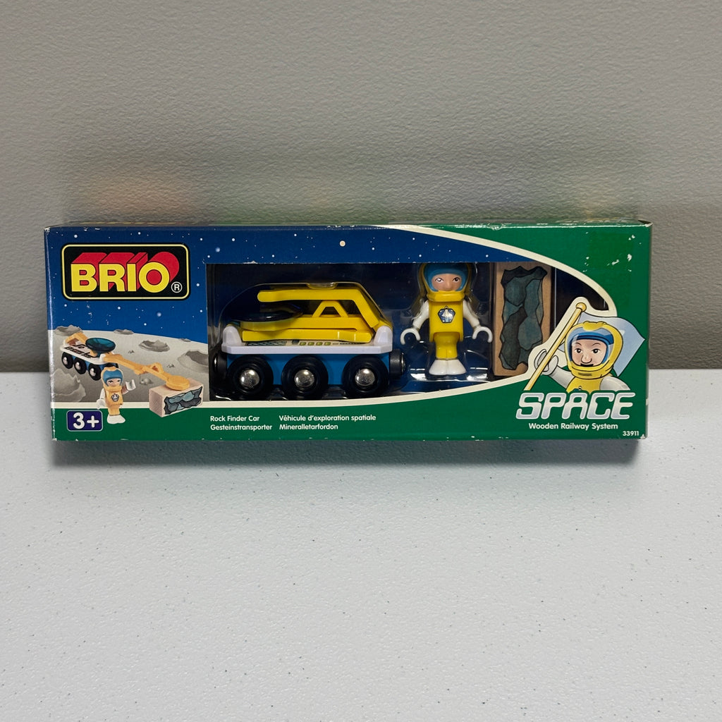 BRIO Space Wooden Railway System - Rock Finder Car - New