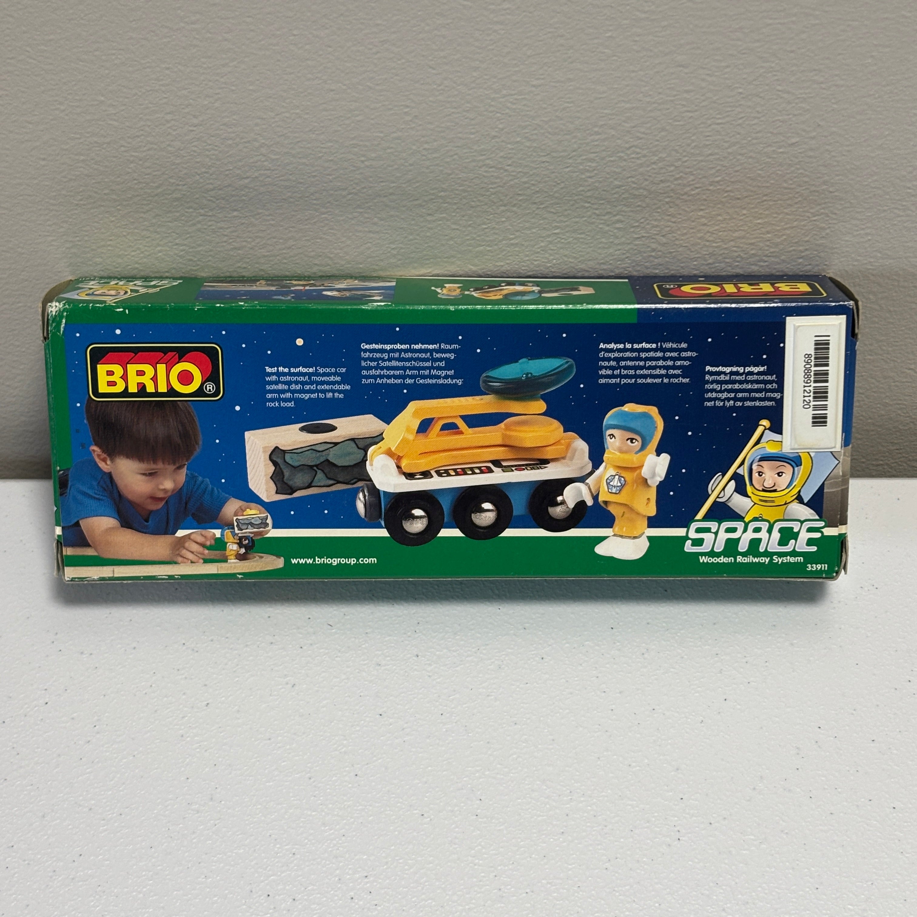 BRIO Space Wooden Railway System - Rock Finder Car - New