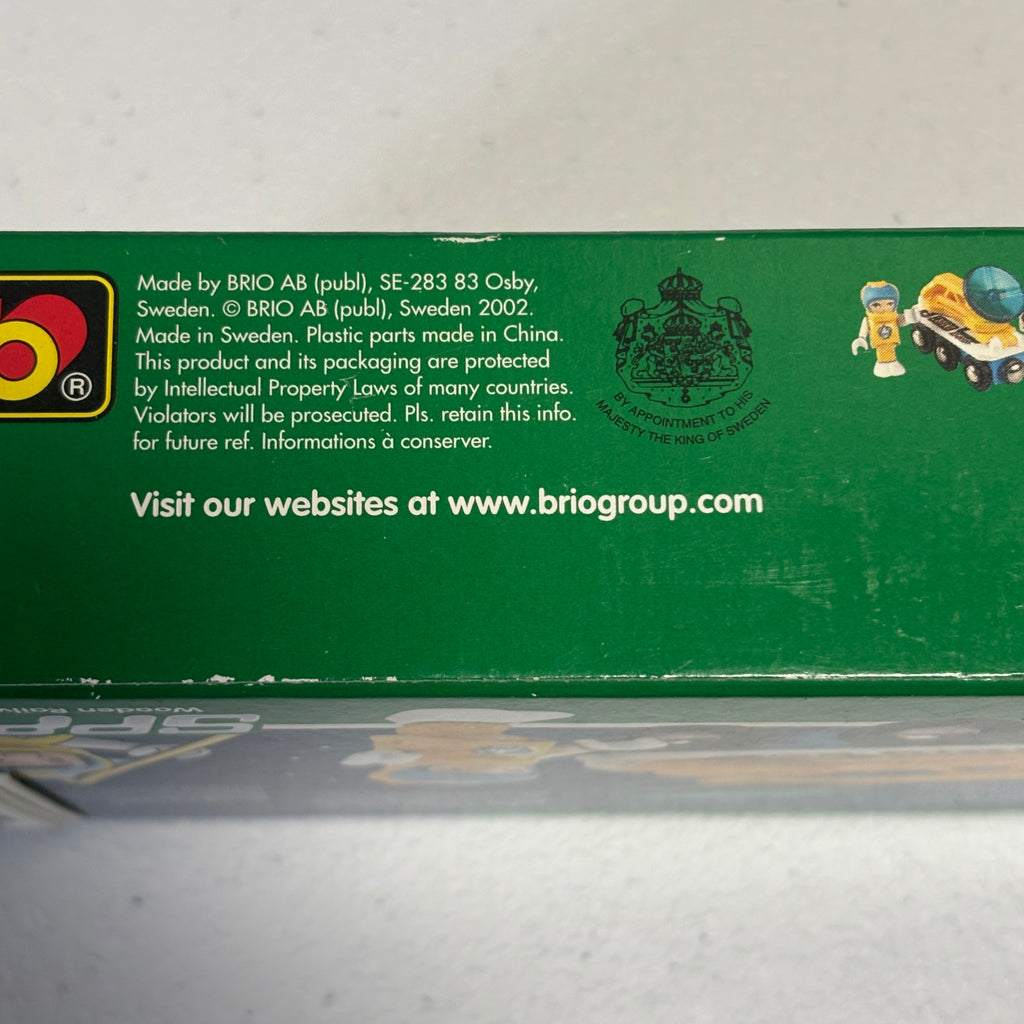 BRIO Space Wooden Railway System - Rock Finder Car - New